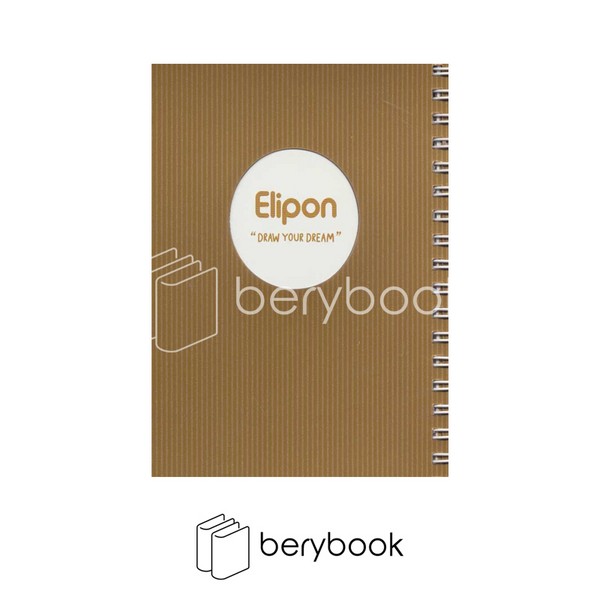 elipon / الیپون / دفتر یادداشت سیمی / طلقی تک رنگ