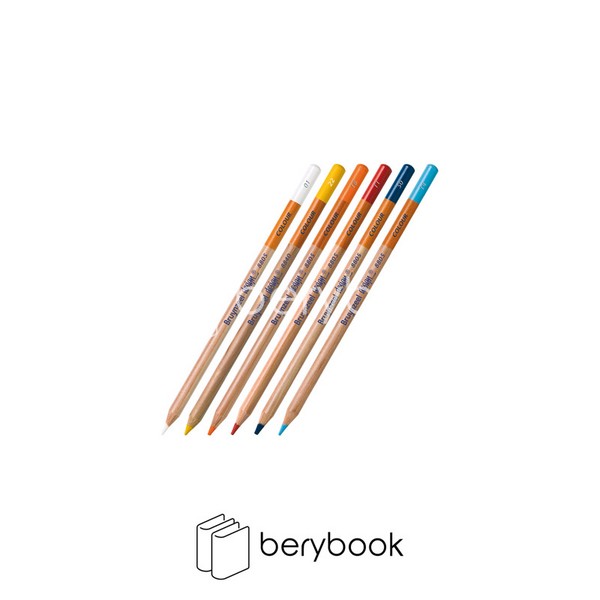 bruynzeel / مداد رنگی / تک رنگ / آبی روشن / کد 14