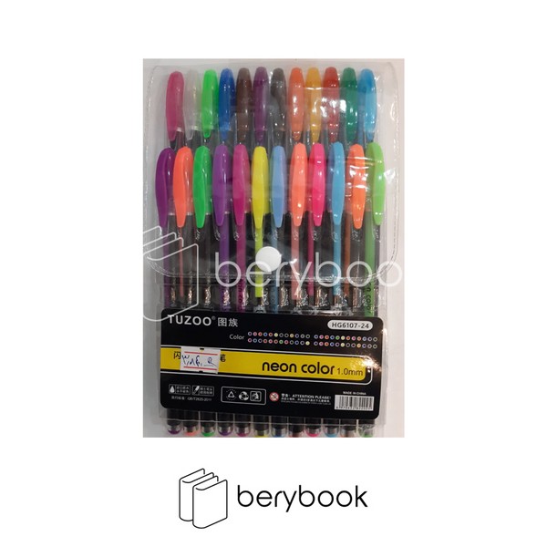 خودکار نئونی برند Tuzoo 24 رنگ کد 6107